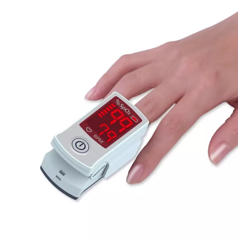 ROSSMAX SB100 Pulsioxímetro de dedo con monitorización de SpO2 y frecuencia de pulso, pantalla LED bicolor, 6 modos de visualización, apagado automático, indicador de nivel de batería, para uso doméstico y clínico
