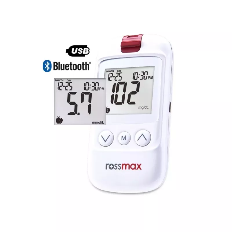 ROSSMAX HS200 BT Glucómetro con Bluetooth