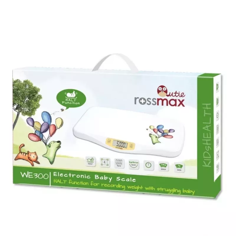 ROSSMAX WE300 Báscula para Bebés Qutie con Función de Retención Discrecional