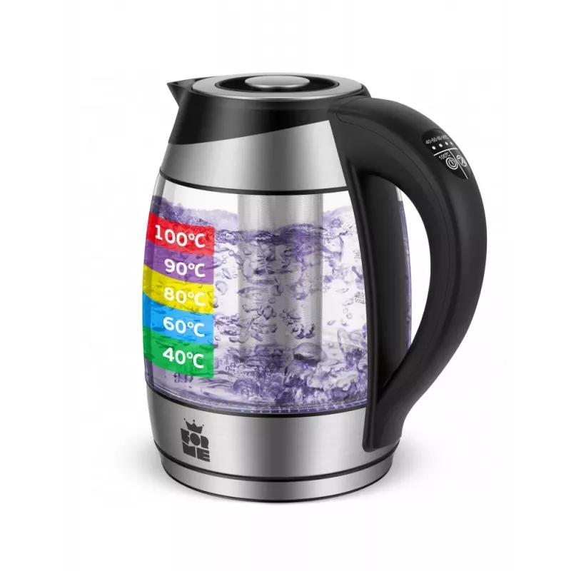 ForMe FKG-488 Hervidor Inalámbrico 1,8 L Plata/Negro