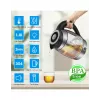 ForMe FKG-488 Hervidor Inalámbrico 1,8 L Plata/Negro