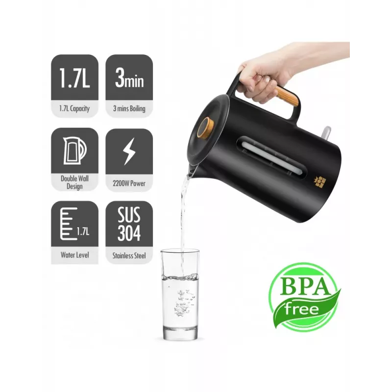 ForMe FKG-852 Hervidor Inalámbrico 1,7 L Blanco