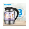 ForMe FKG-458 Hervidor Inalámbrico 1,8 L Acero Inoxidable / Negro