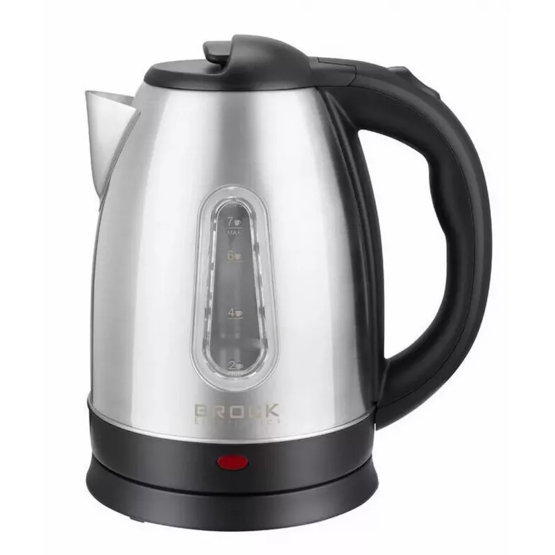 Brock WK 0601 SS hervidor eléctrico, 1,8 L, 1500 W, acero inoxidable