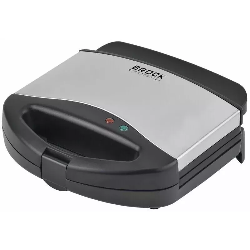 Brock SPM 3006 S sandwichera, 750W, negro/acero inoxidable