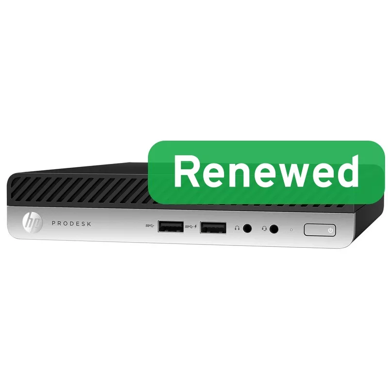 HP Renewed Grade B ProDesk 600 G4 DM Intel Core i3-8100T 8GB 128GB SSD NVMe Intel UHD Graphics 630 Windows 11 Home Mini de sobremesa