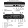 HP Renewed ProDesk 400 G4 SFF PC de sobremesa - Intel Core i3-8100T, 8GB RAM, 128GB SSD, Intel UHD Graphics 630, Windows 11 Pro