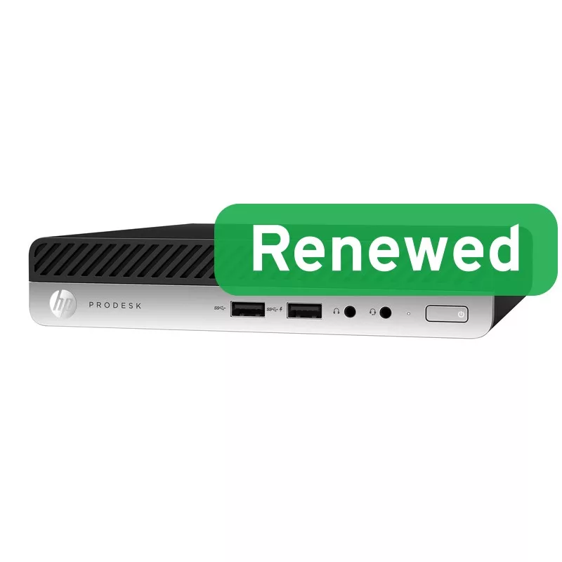 HP Renewed ProDesk 400 G4 SFF PC de sobremesa - Intel Core i3-8100T, 8GB RAM, 128GB SSD, Intel UHD Graphics 630, Windows 11 Pro