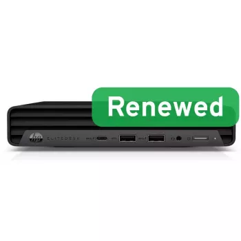 HP Renewed EliteDesk 800 G6 PC de sobremesa, Intel Core i5-10500T, 8GB RAM, 256GB SSD, Intel UHD Graphics 630, Windows 11 Pro, Grad B
