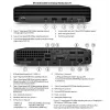 HP Renewed EliteDesk 800 G6 PC de sobremesa, Intel Core i5-10500T, 8GB RAM, 256GB SSD, Intel UHD Graphics 630, Windows 11 Pro, Grad B