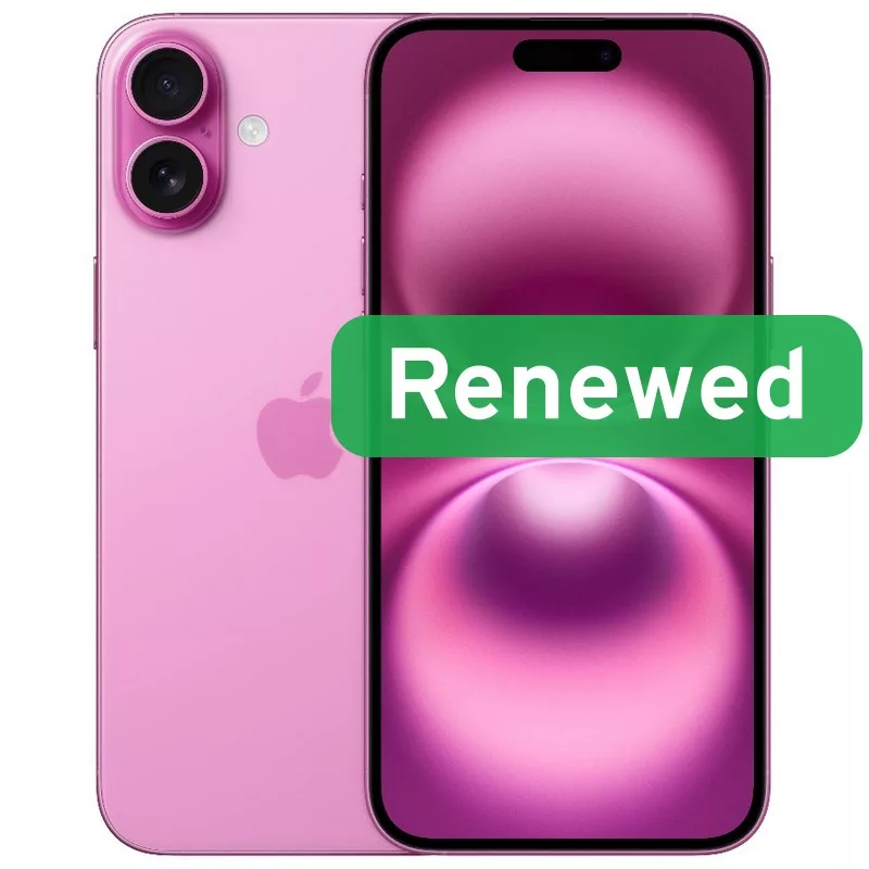 Apple Renewed Grade B iPhone 16 Plus 128 GB Pink 6,7 pulgadas 5G