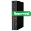 Lenovo Renewed Grade B ThinkCentre M715q Tiny PC de sobremesa - AMD Ryzen 5 2400GE, 8GB DDR4, 256GB SSD, AMD Radeon Vega 11, Windows 11 Pro