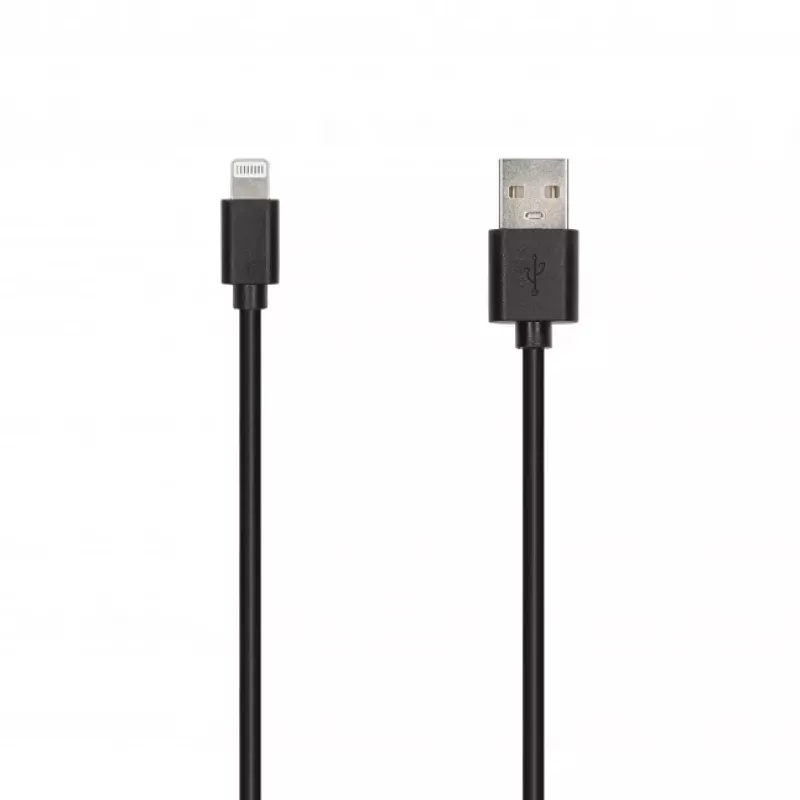 SEEK TOTI cable de datos USB-A a Lightning 2m PVC 2A (non-MFI), negro