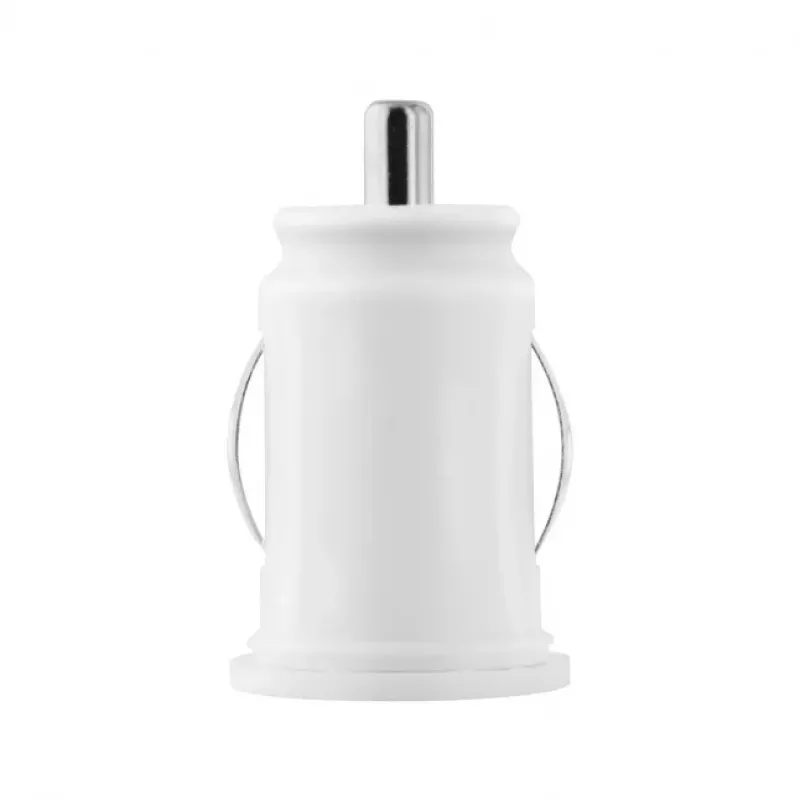 TOTI cargador de coche dual USB con cable Micro-USB 1m 2,1A, blanco