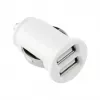 TOTI cargador de coche dual USB con cable Micro-USB 1m 2,1A, blanco