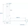 Teltonika antena SMA magnética Bluetooth 3 dBi 2,4 GHz