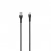 SEEK TOTI cable trenzado USB-A a Lightning 2m 2A (Non-MFI) negro