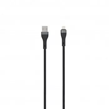 SEEK TOTI cable trenzado USB-A a Lightning 2m 2A (Non-MFI) negro
