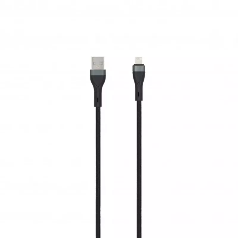 SEEK TOTI cable trenzado USB-A a Lightning 2m 2A (Non-MFI) negro