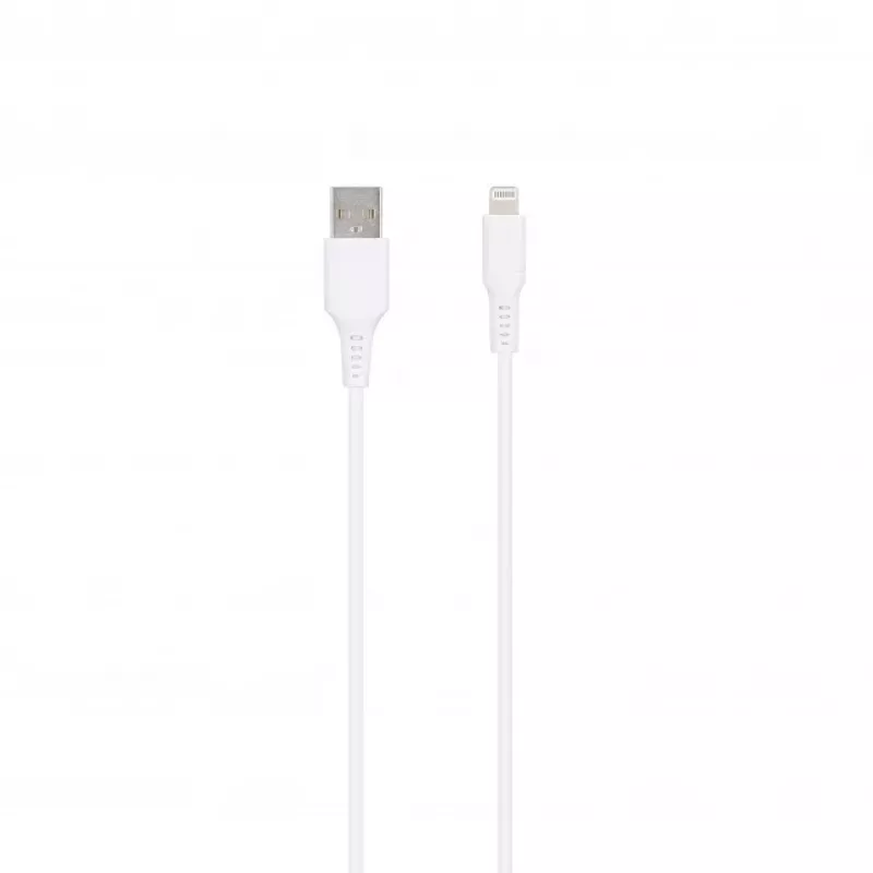 SEEK TOTI cable de datos USB-A a Lightning 1m PVC 2A (no MFI), blanco