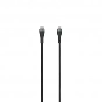 SEEK TOTI USB-C a USB-C 2m cable trenzado 3A negro