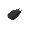SEEK TOTI cargador de pared de carga rápida 20W Type-C + USB A, negro