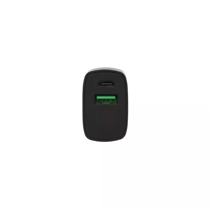 SEEK TOTI cargador de pared de carga rápida 20W Type-C + USB A, negro