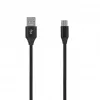 SEEK TOTI cable trenzado USB A a Micro USB 2m 2A, negro