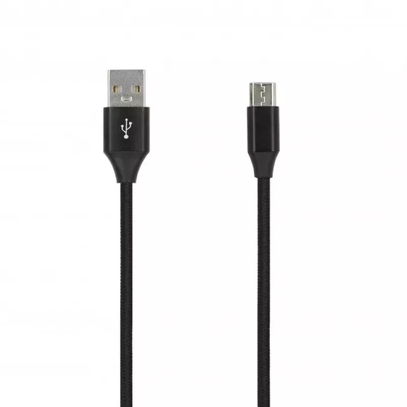 SEEK TOTI cable trenzado USB A a Micro USB 2m 2A, negro
