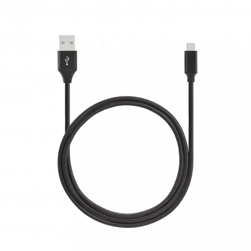 SEEK TOTI cable trenzado USB A a Micro USB 2m 2A, negro