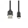 SEEK TOTI cable trenzado USB A a Micro USB 2m 2A, negro