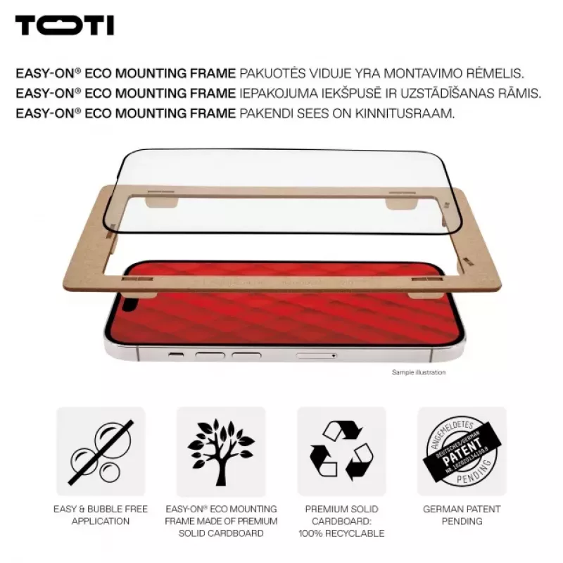 TOTI PREMIUM Protector de pantalla de cristal templado 3D Full Cover para Samsung Galaxy S24+/S25+