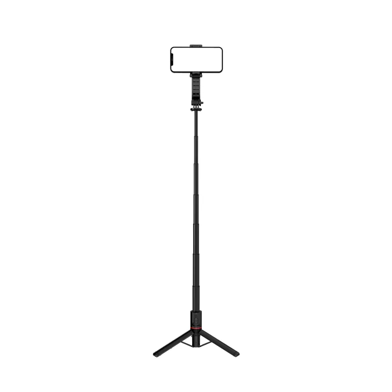 SEEK TOTI palo selfie con soporte de trípode ligero L12-B, negro