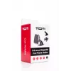 SEEK TOTI soporte de coche magnético cuadrado con montaje adhesivo 3M, negro