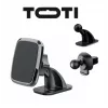 SEEK TOTI soporte de coche magnético cuadrado con montaje adhesivo 3M, negro