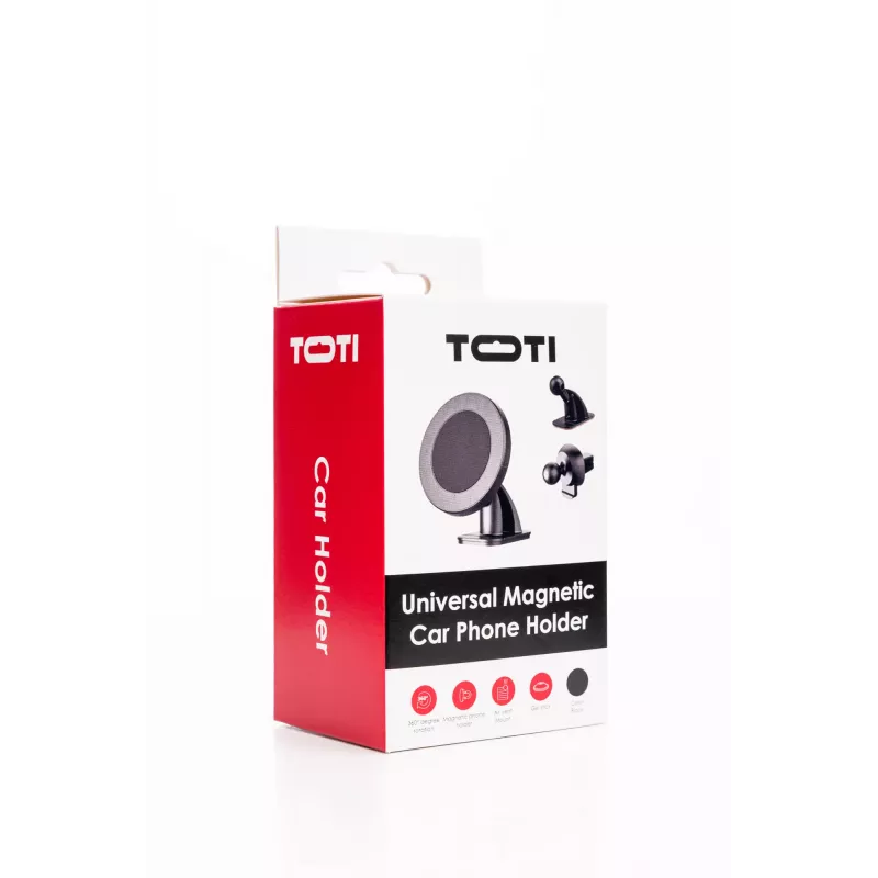 SEEK TOTI soporte de coche magnético redondo con montaje adhesivo 3M
