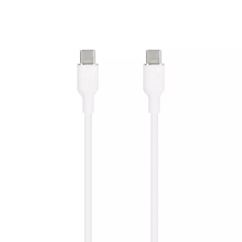 SEEK TOTI cable de silicona USB-C a USB-C 1m 3A blanco