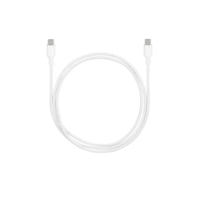 SEEK TOTI cable de silicona USB-C a USB-C 1m 3A blanco