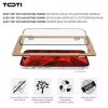 TOTI PREMIUM Protector de pantalla de cristal templado 3D Full Cover para Apple iPhone 16 Plus / 15 Plus
