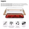 TOTI PREMIUM Protector de pantalla de cristal templado 3D Full Cover para Apple iPhone 17 Pro Max