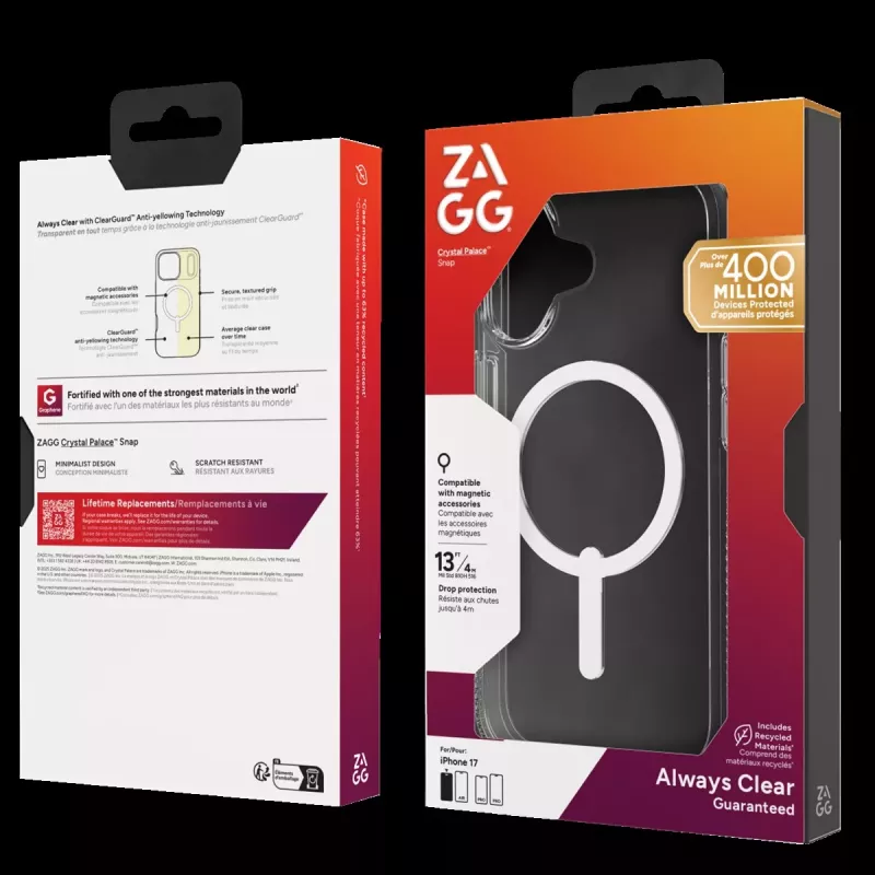 ZAGG Protection Bundle para iPhone 17: funda con MagSafe y protector de pantalla