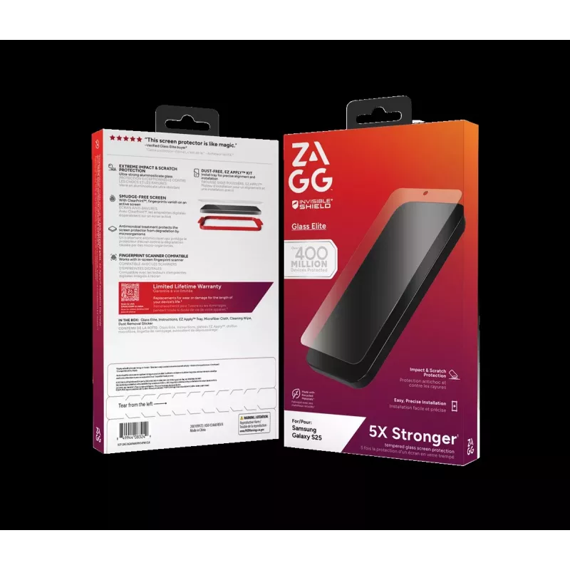 ZAGG Pack de protección para Samsung Galaxy S25: funda con MagSafe y protector de pantalla