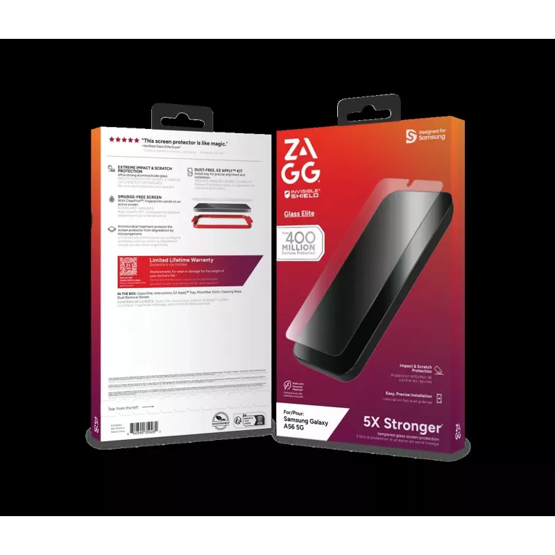 ZAGG Protection Bundle para Samsung Galaxy A56: funda y protector de pantalla