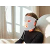 Lunni Mascarilla facial LED de silicona con luz LED de 7 colores e infrarrojo cercano blanca