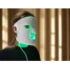 Lunni Mascarilla facial LED de silicona con luz LED de 7 colores e infrarrojo cercano blanca