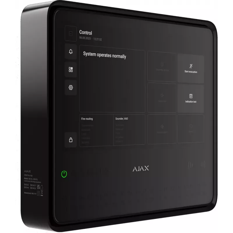 AJAX EN54 Fire Hub Jeweller - negro