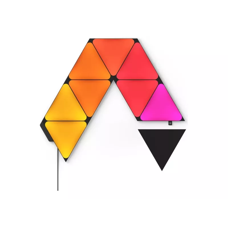 Nanoleaf Shapes Black Triangles Starter Kit (9 paneles) 42W WiFi