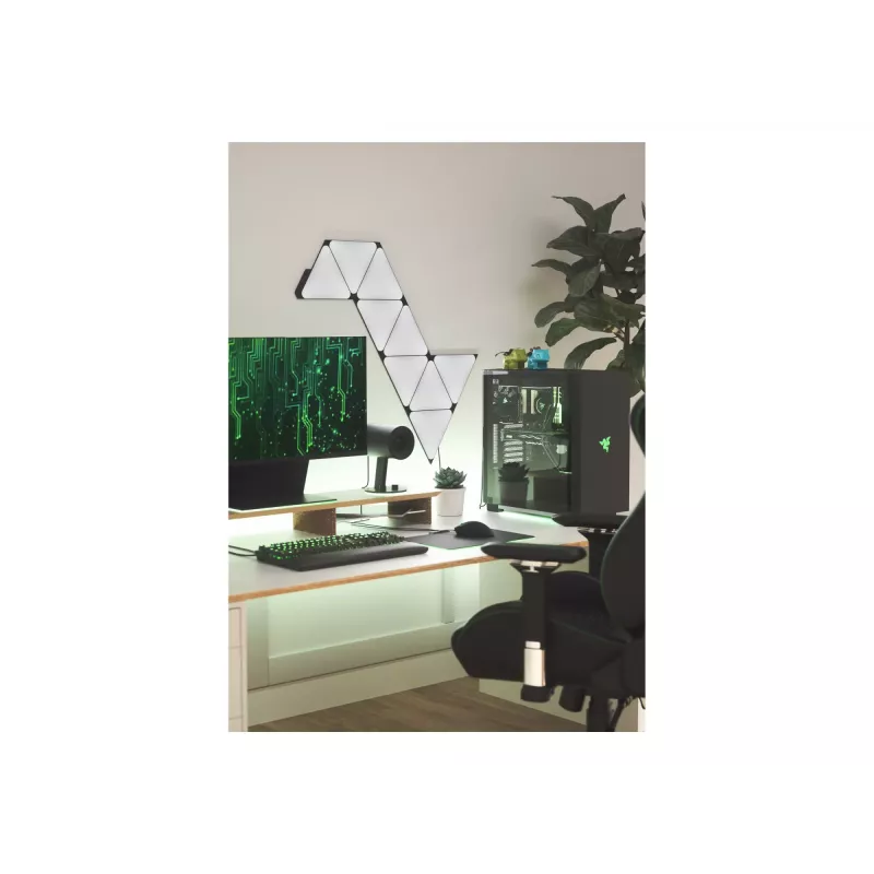 Nanoleaf Shapes Black Triangles Starter Kit (9 paneles) 42W WiFi