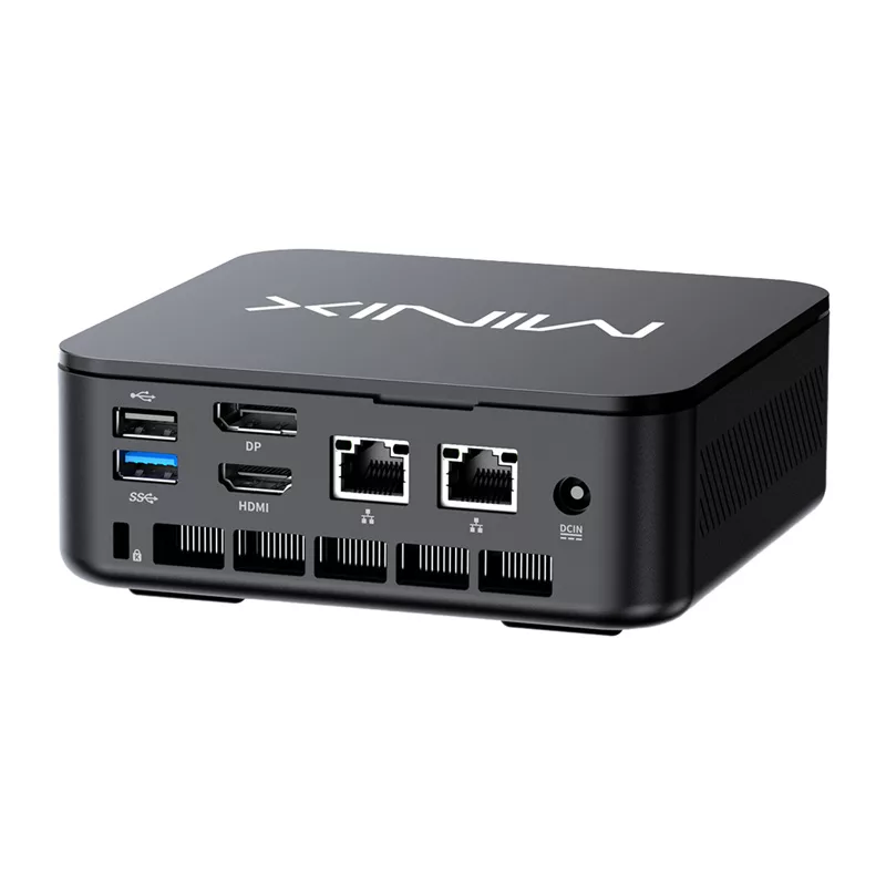 MINIX NR660LP Mini PC, AMD Ryzen 5 6600H, 16GB DDR5, 512GB NVMe SSD, Windows 11 Pro, negro