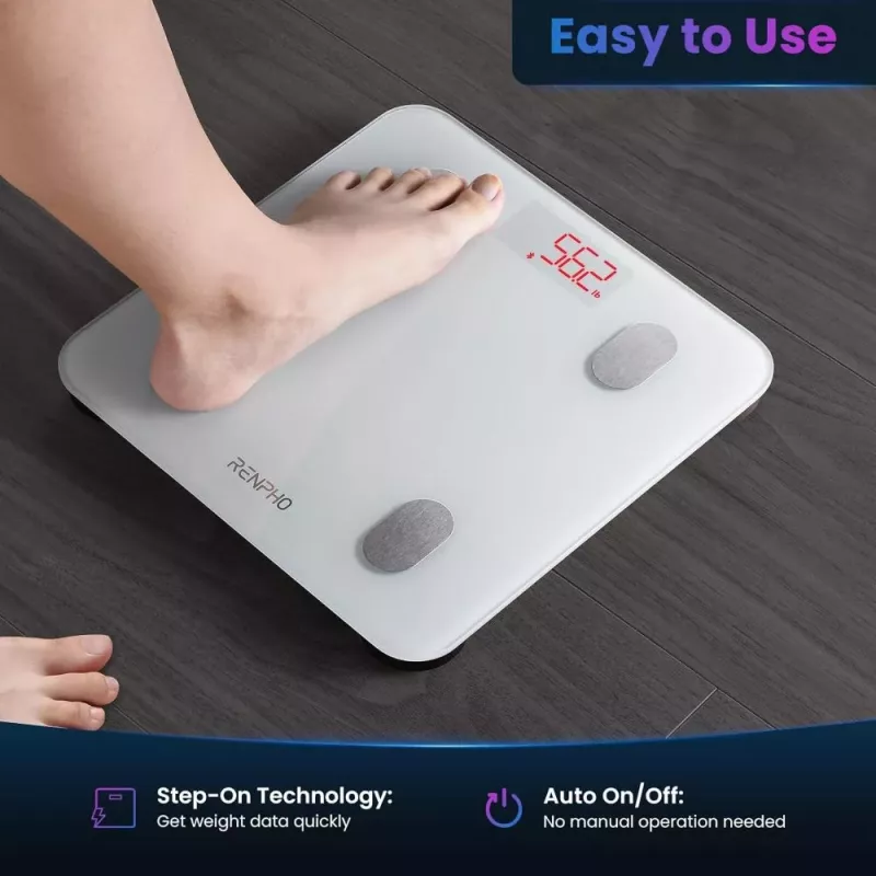 RENPHO Elis 1S báscula de baño inteligente blanca